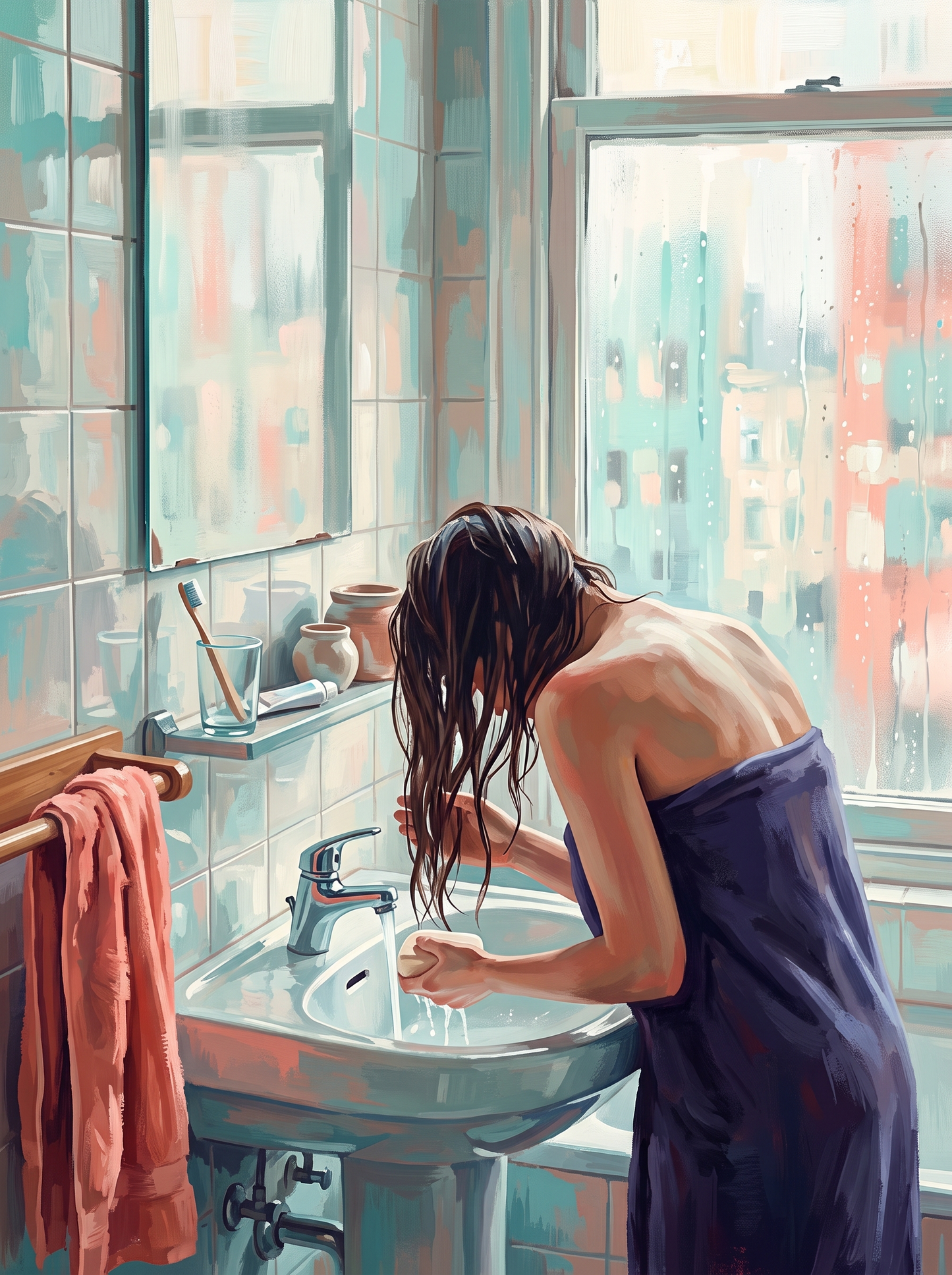 Washing Her Hair