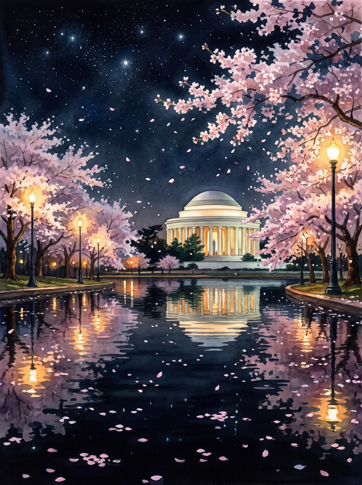 Cherry Blossom Night, Washington DC