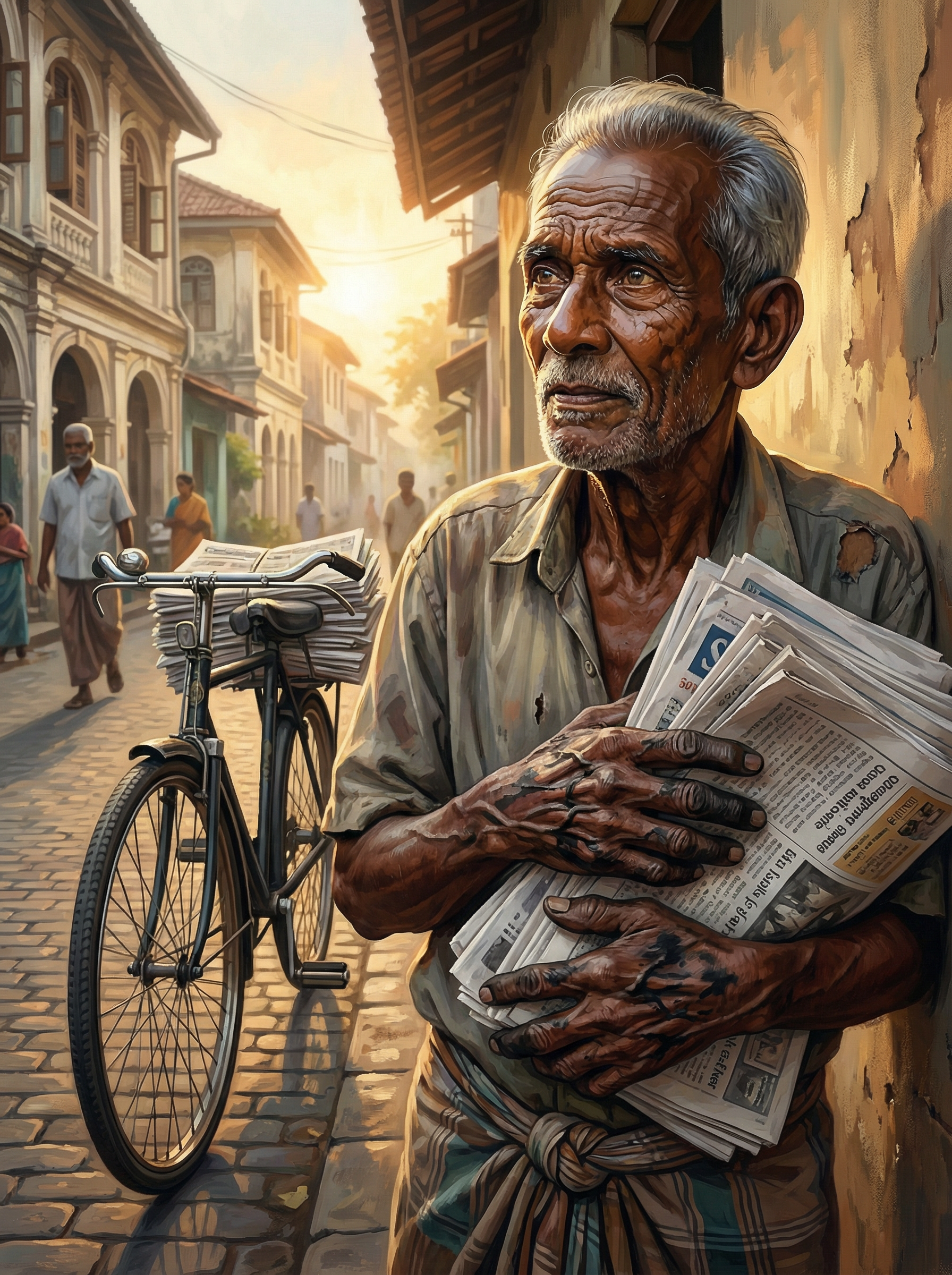 Morning Paper Vendor (Diamond Painting) Diamond Painting kit