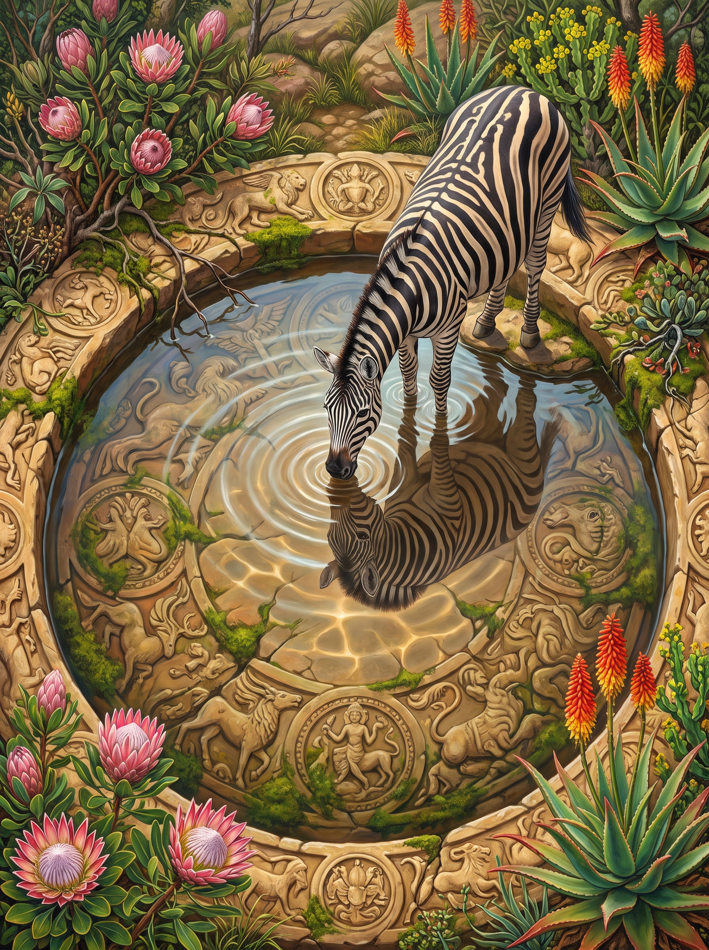 Waterhole Zebra Stripes