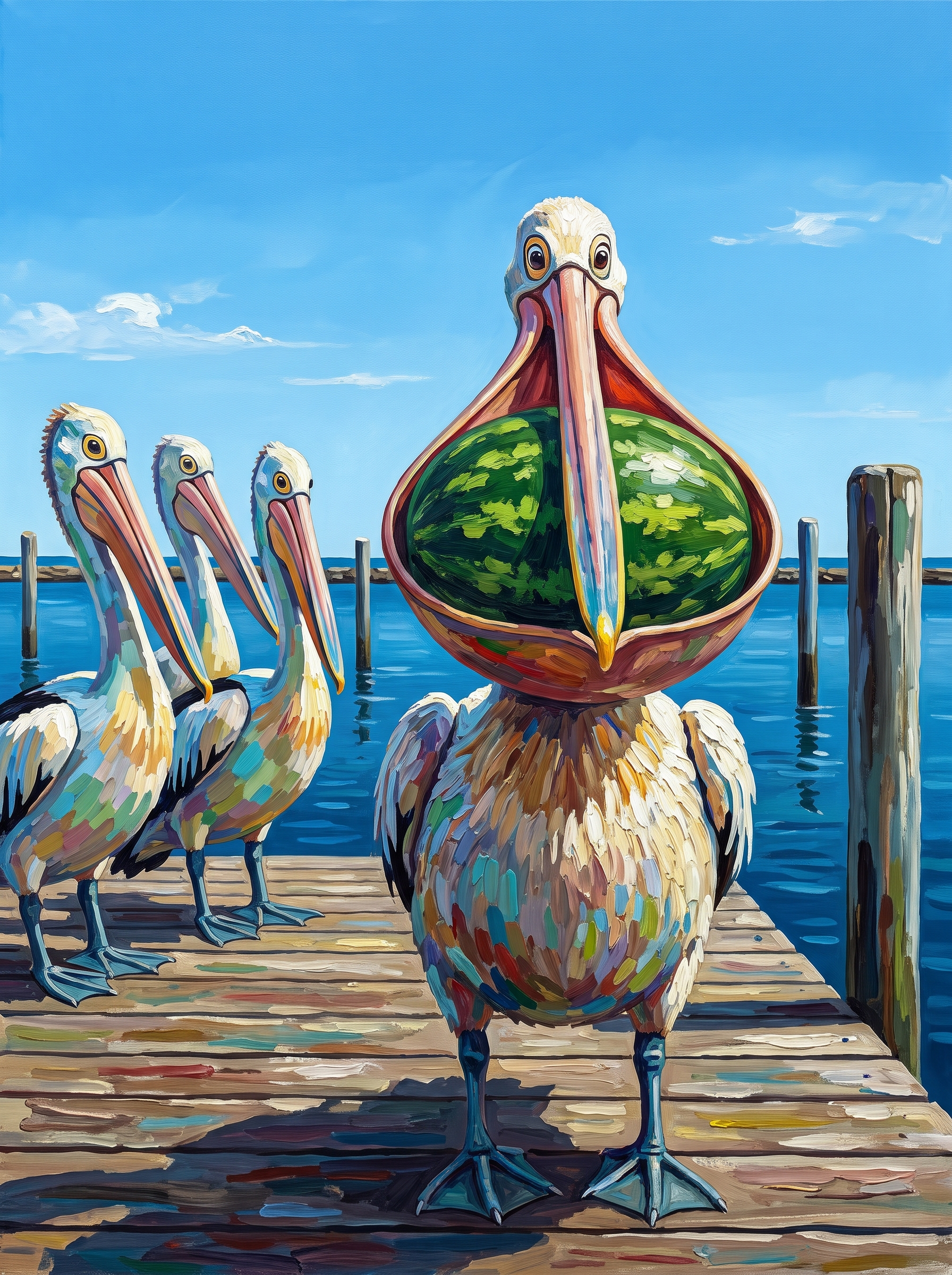 Watermelon Pelican
