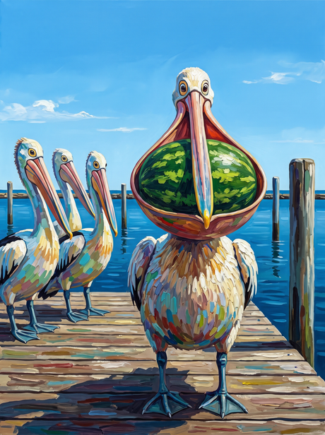 Watermelon Pelican