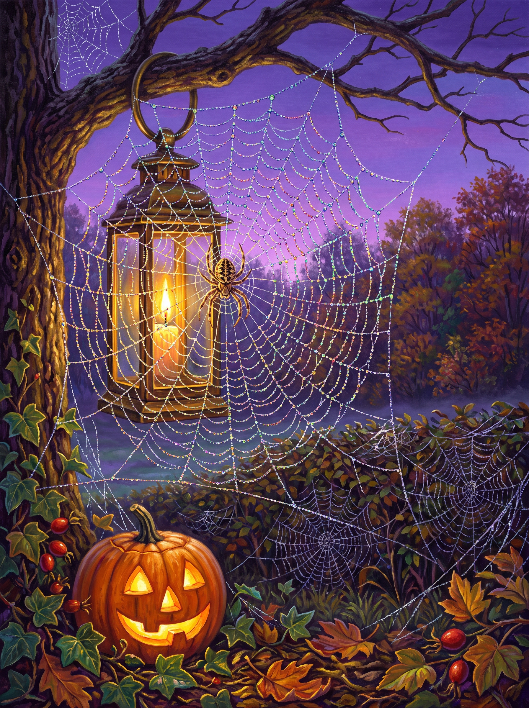 Web Across the Lantern