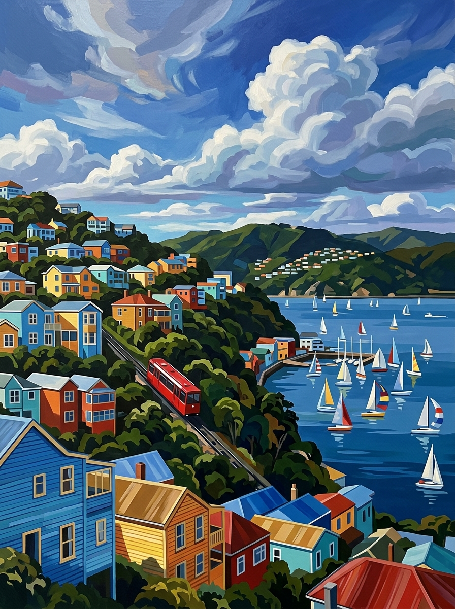 Wellington Hillside (150 Color Diamond Painting)