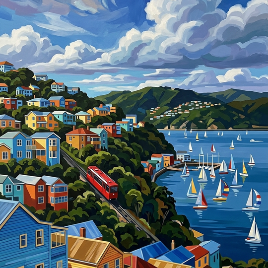 Wellington Hillside (150 Color Diamond Painting)