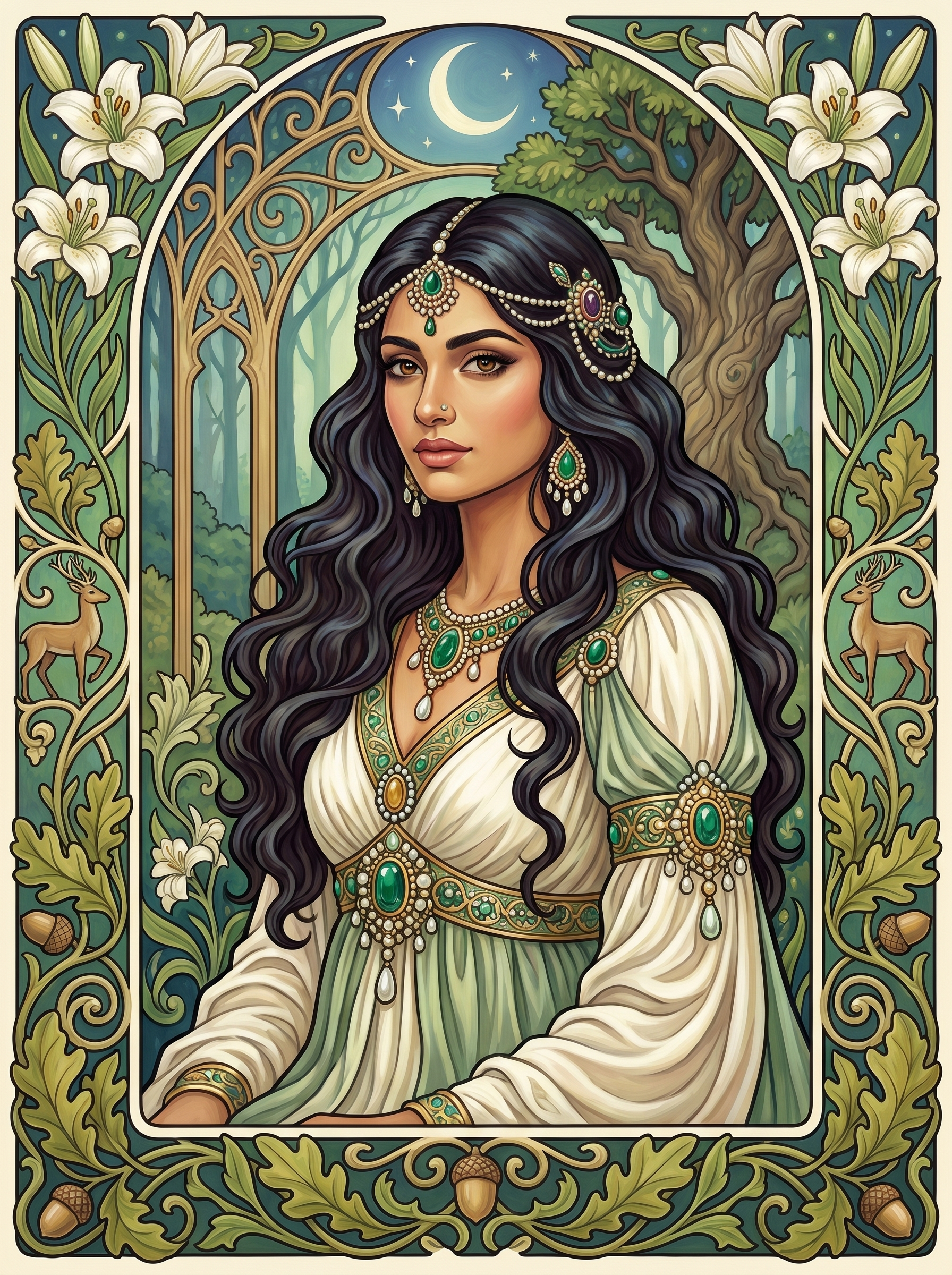 White Lily Forest Maiden (80 Colors)