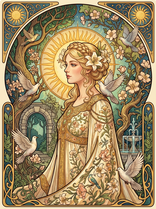 White Lily Sun Doves (80 Colors)