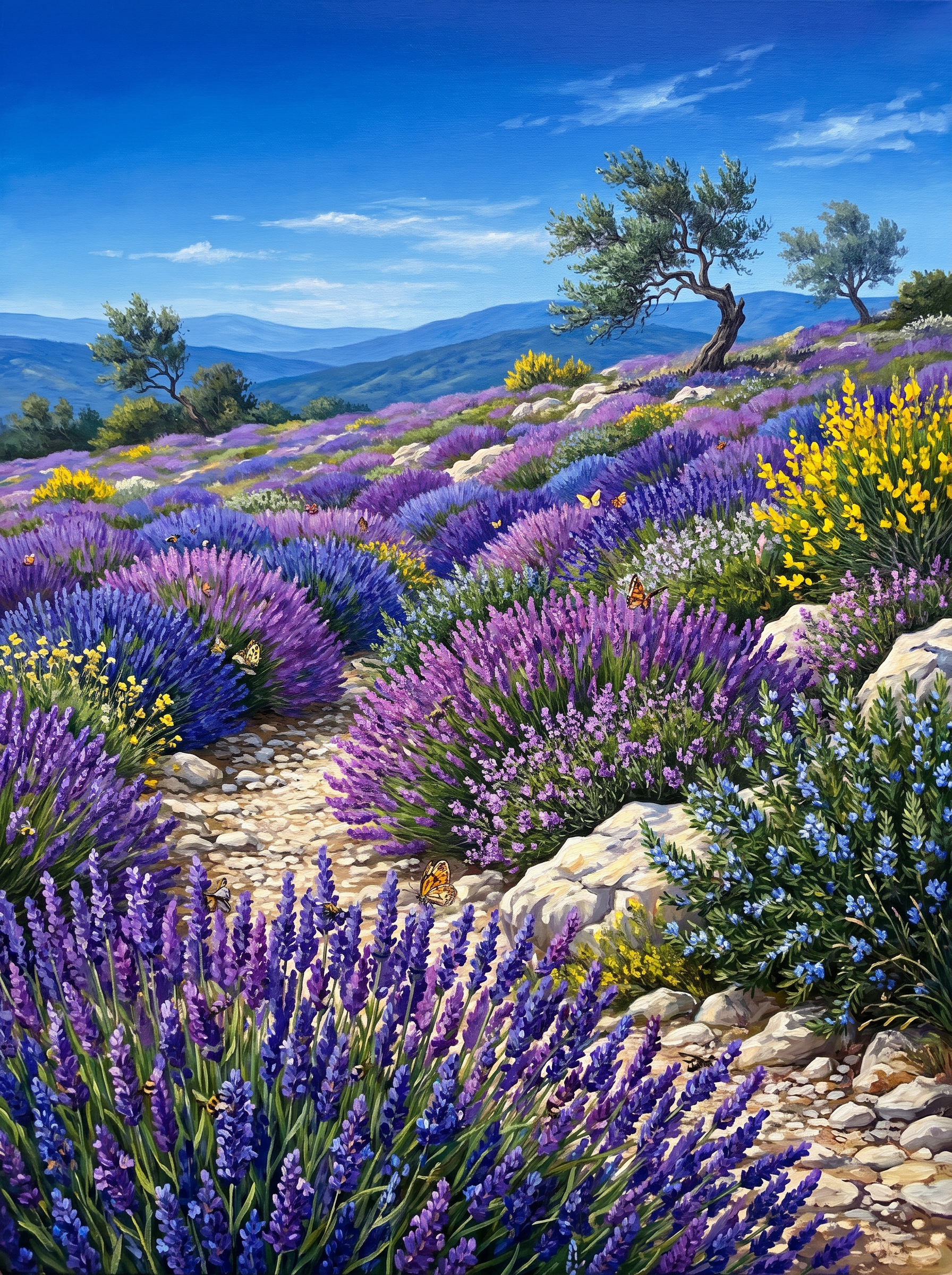 Wild Lavender Hillside