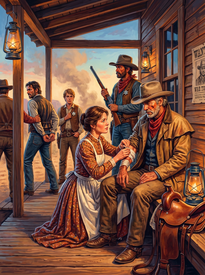 Wild West Saloon Serenade (150 Color Diamond Painting)