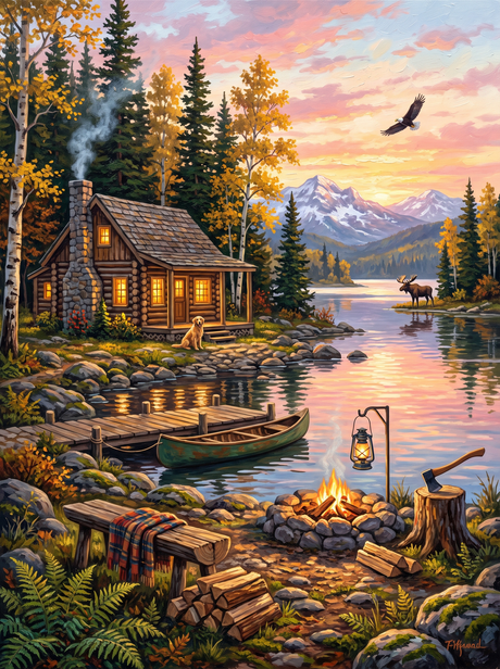 Wilderness Cabin Lake