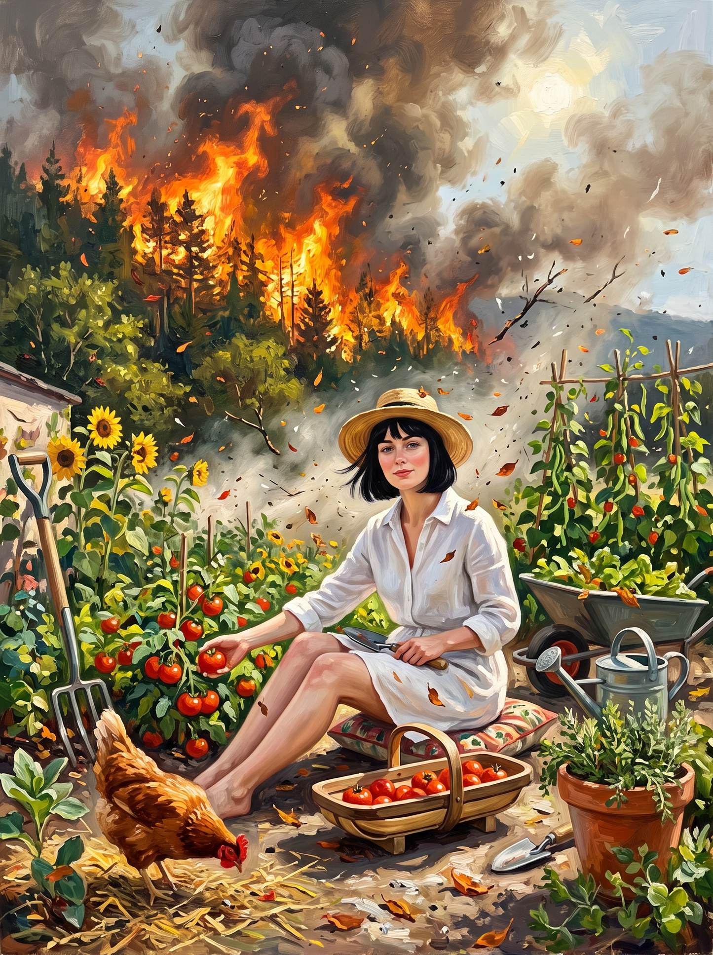 Wildfire Over the Hedge
