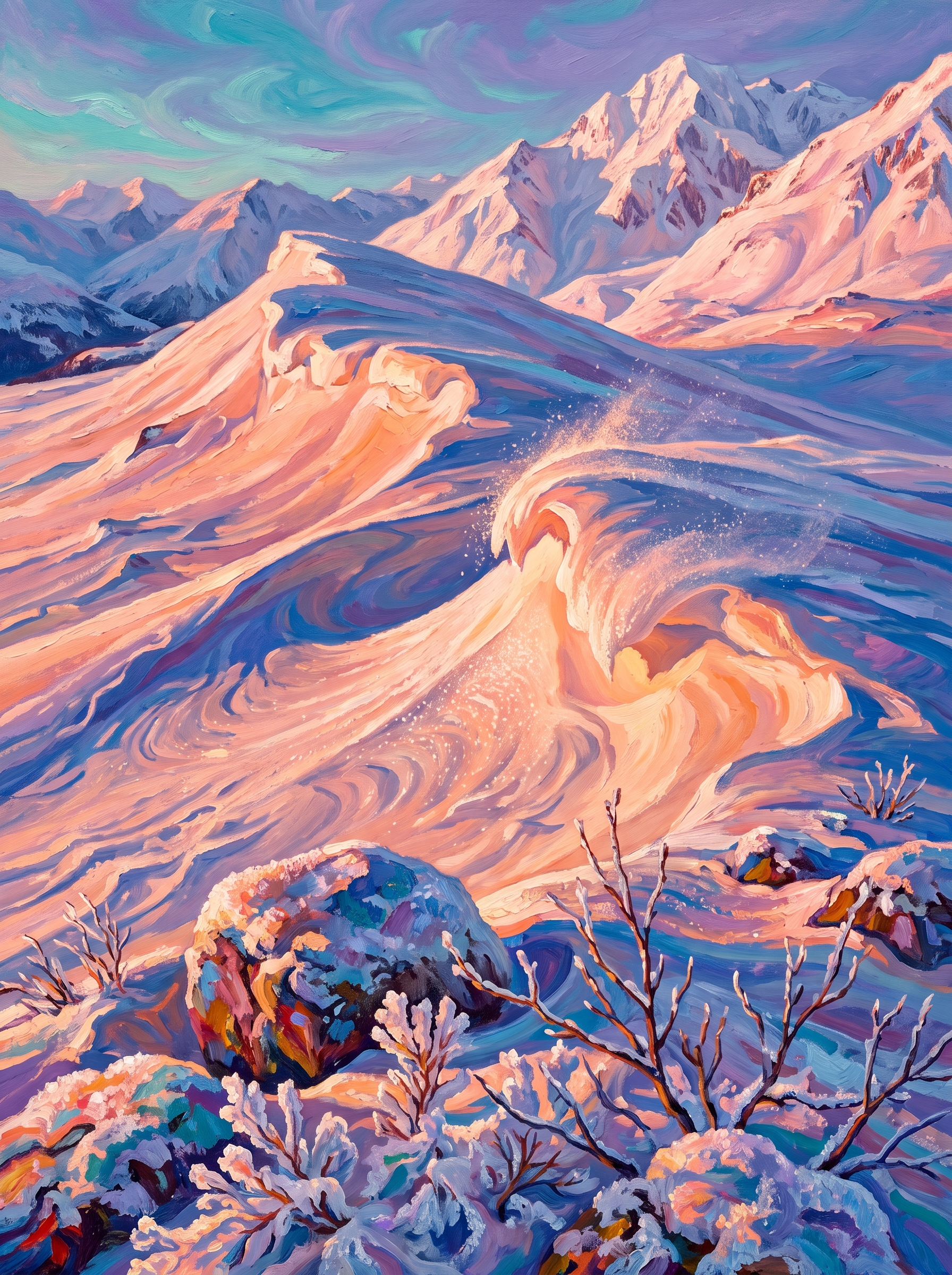 Wind Carved Snow