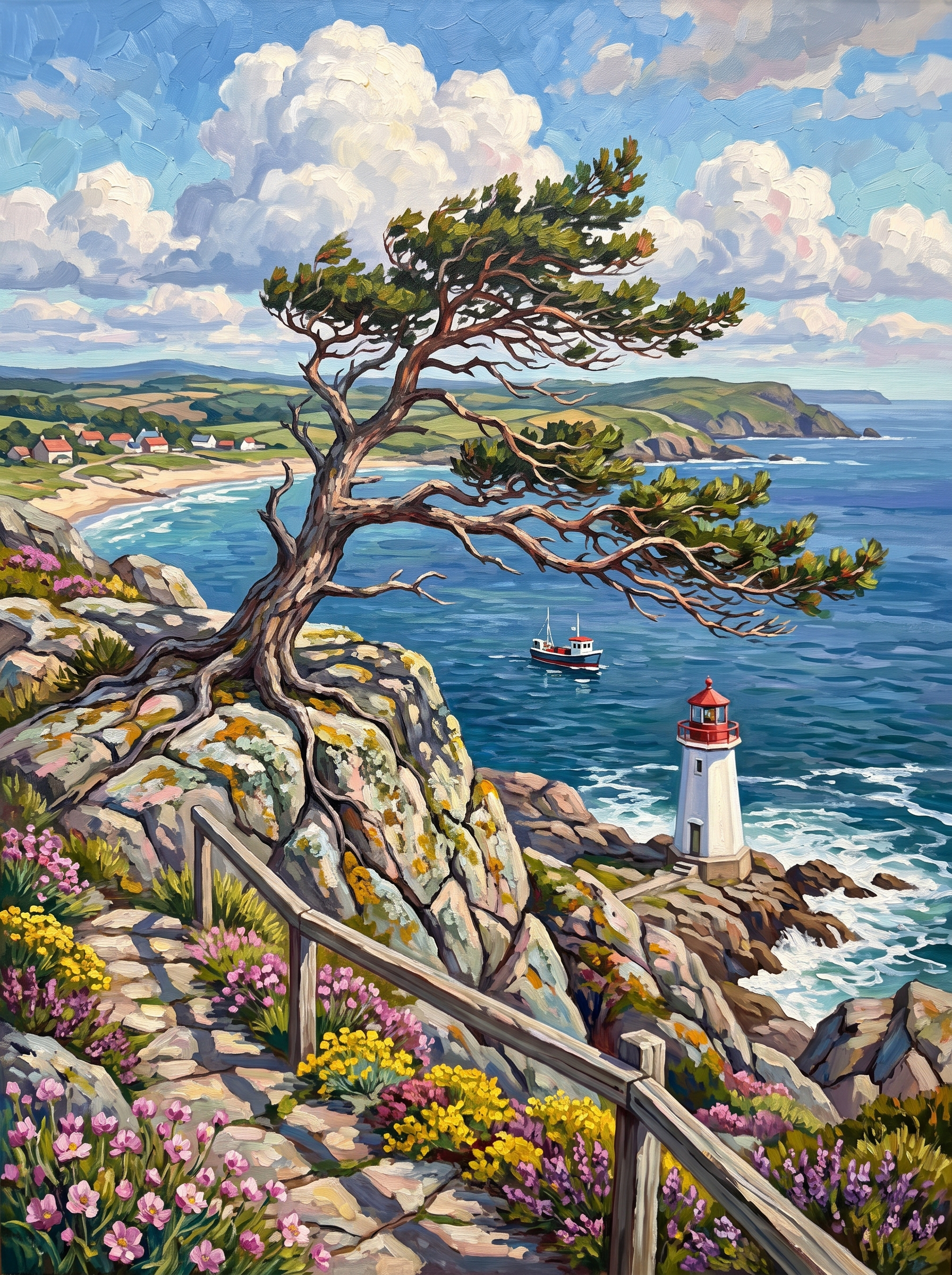 Windswept Cliff Pine