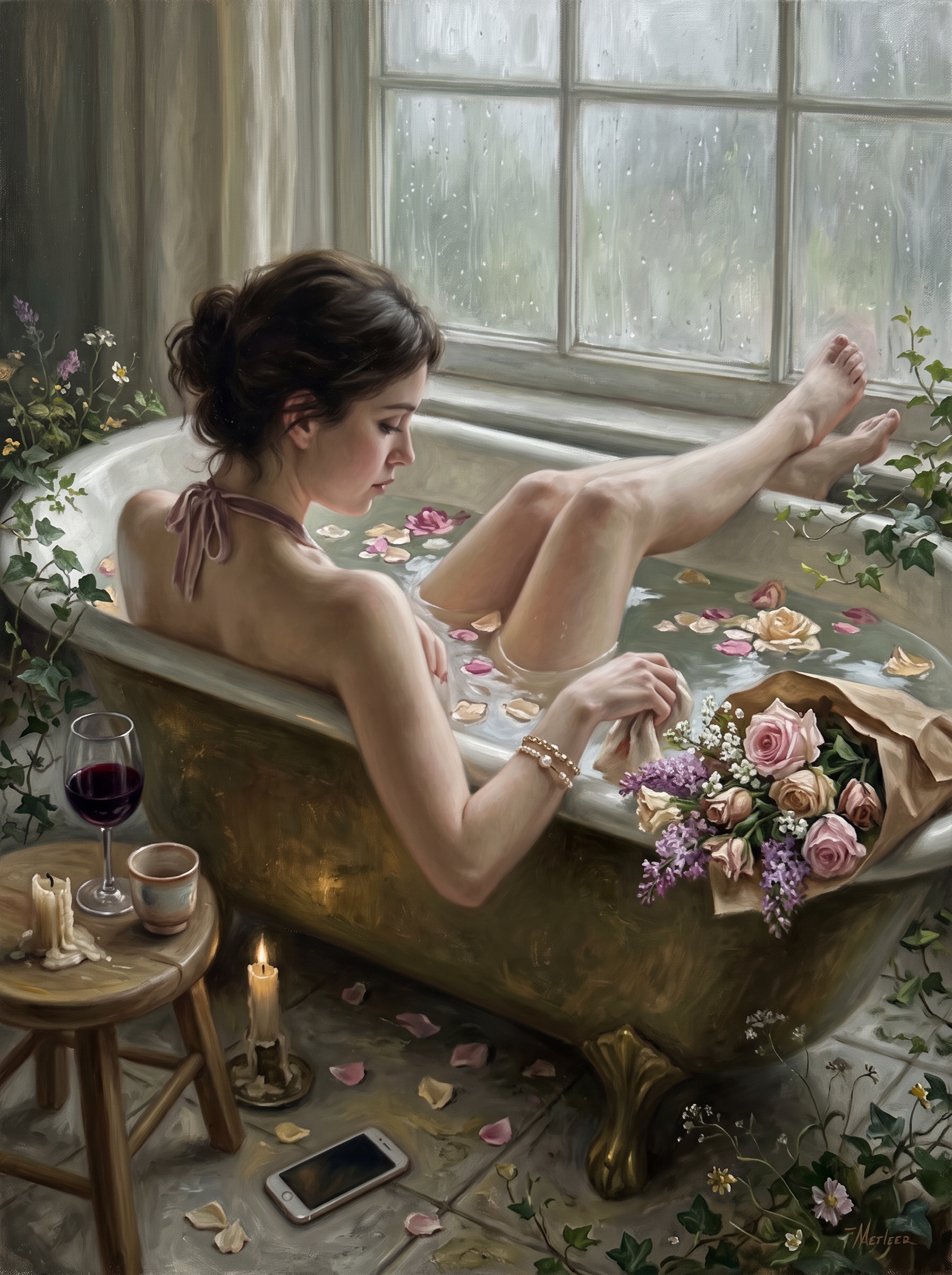 Wine and Wilted Bouquet