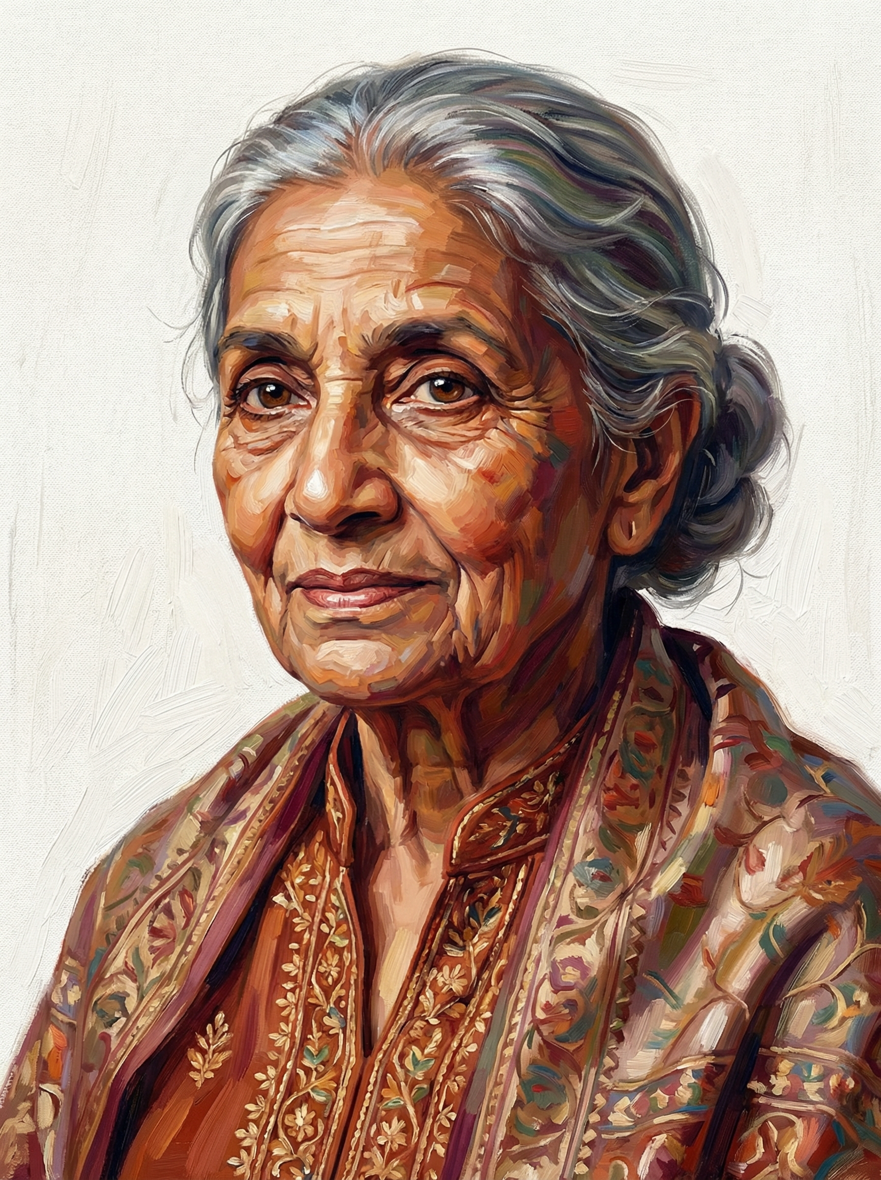 Wise Grandmother Red Dress (100 Color Diamond Painting) Diamond Painting kit