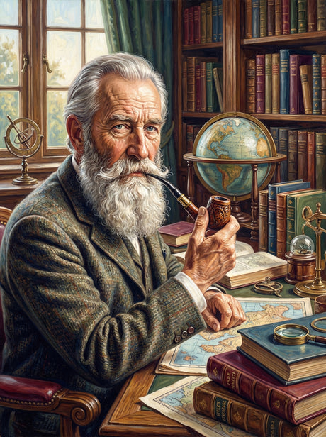 Wise Scholar Study (100 Color Diamond Painting) Diamond Painting kit