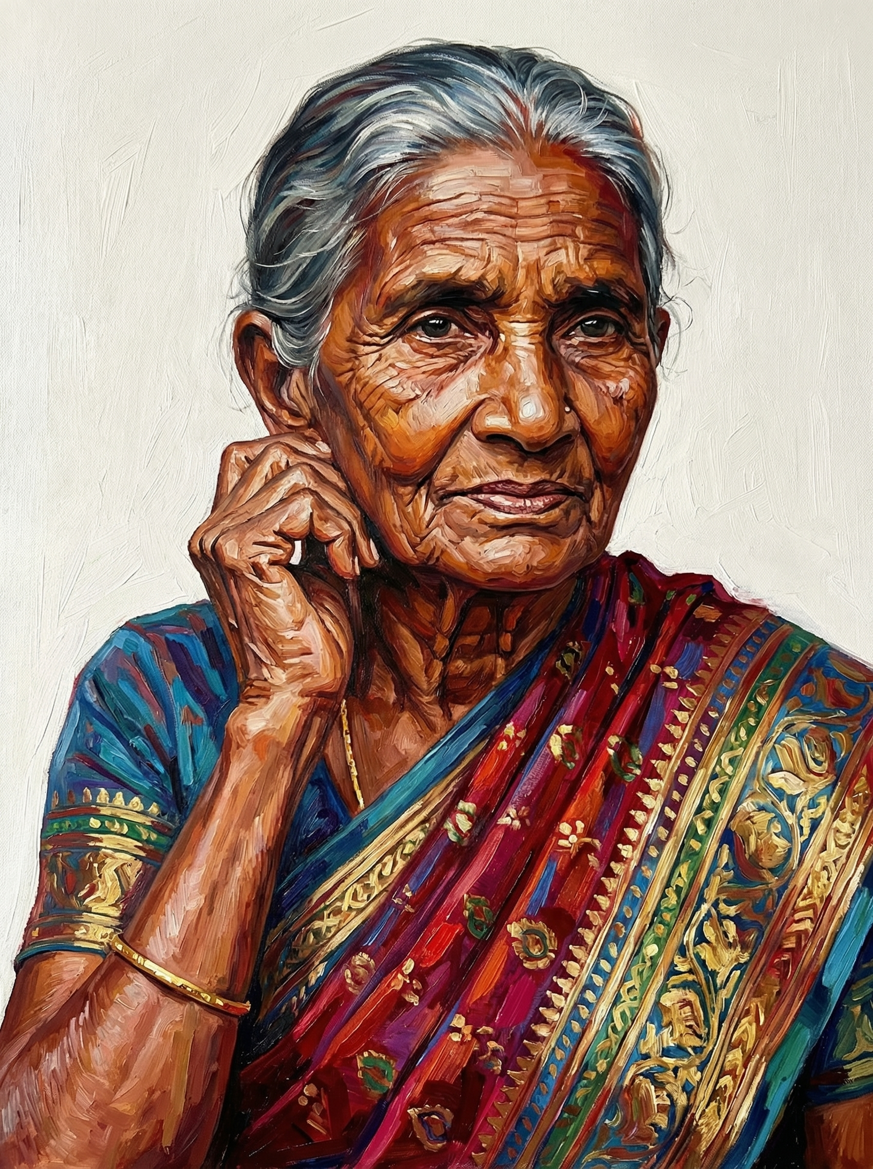 Wise Woman Contemplation (100 Color Diamond Painting) Diamond Painting kit
