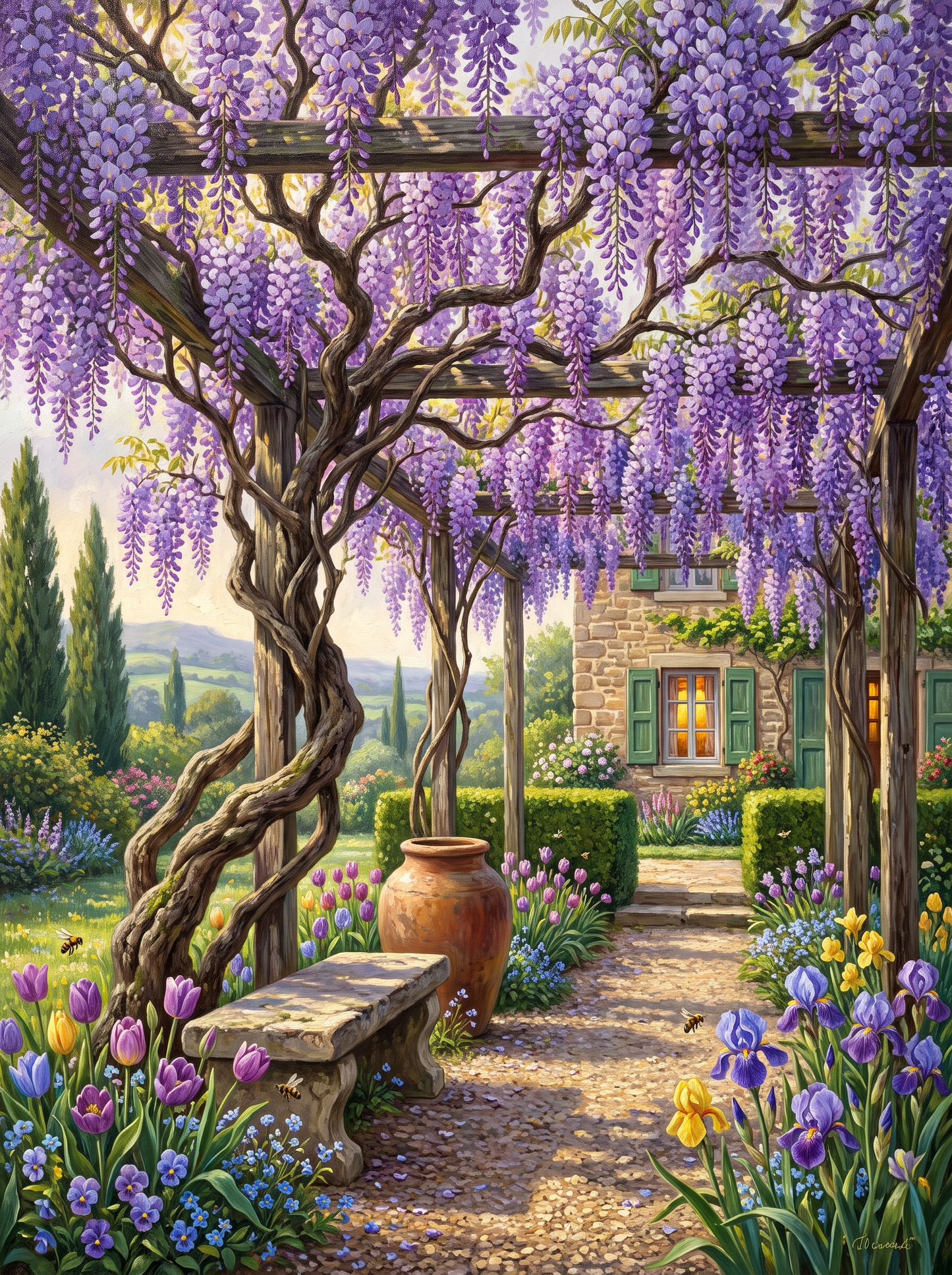 Wisteria Pergola