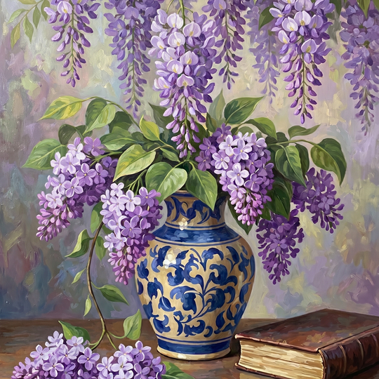 Wisteria Reverie (Diamond Painting)