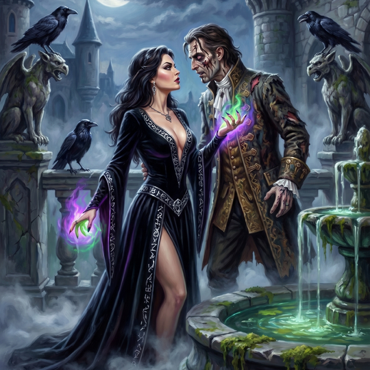 Witch Vampire Castle Courtyard (80 Colors)