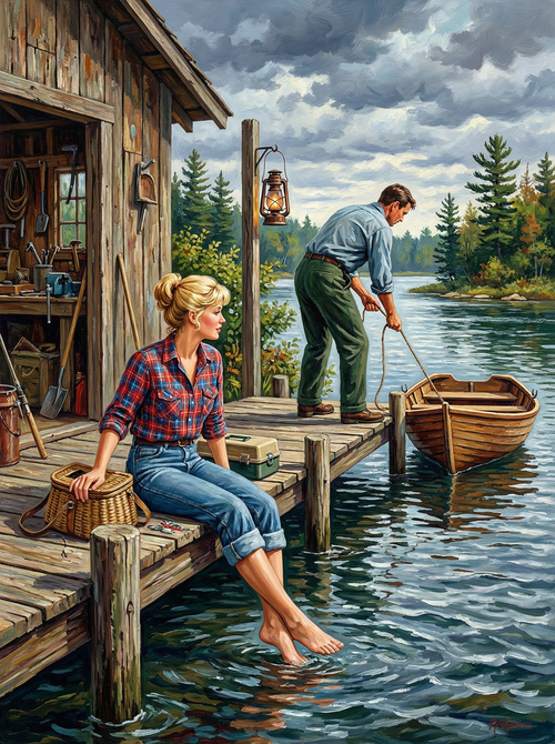 Last Light at the Dock (Diamond Painting) Diamond Painting kit