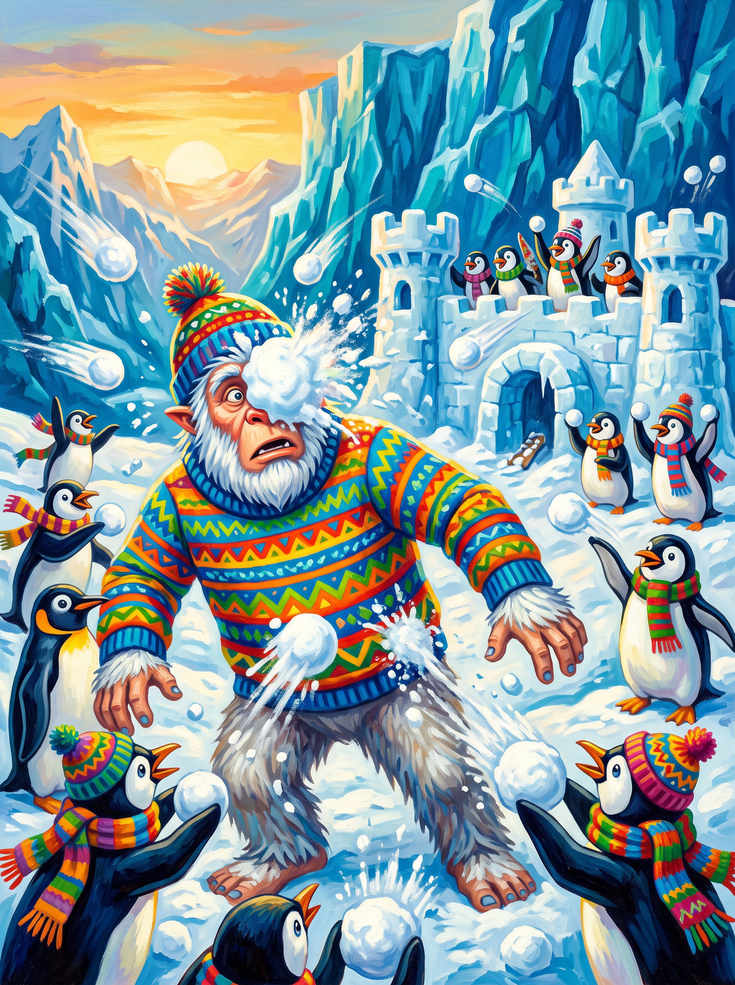Yeti Snowball Fight