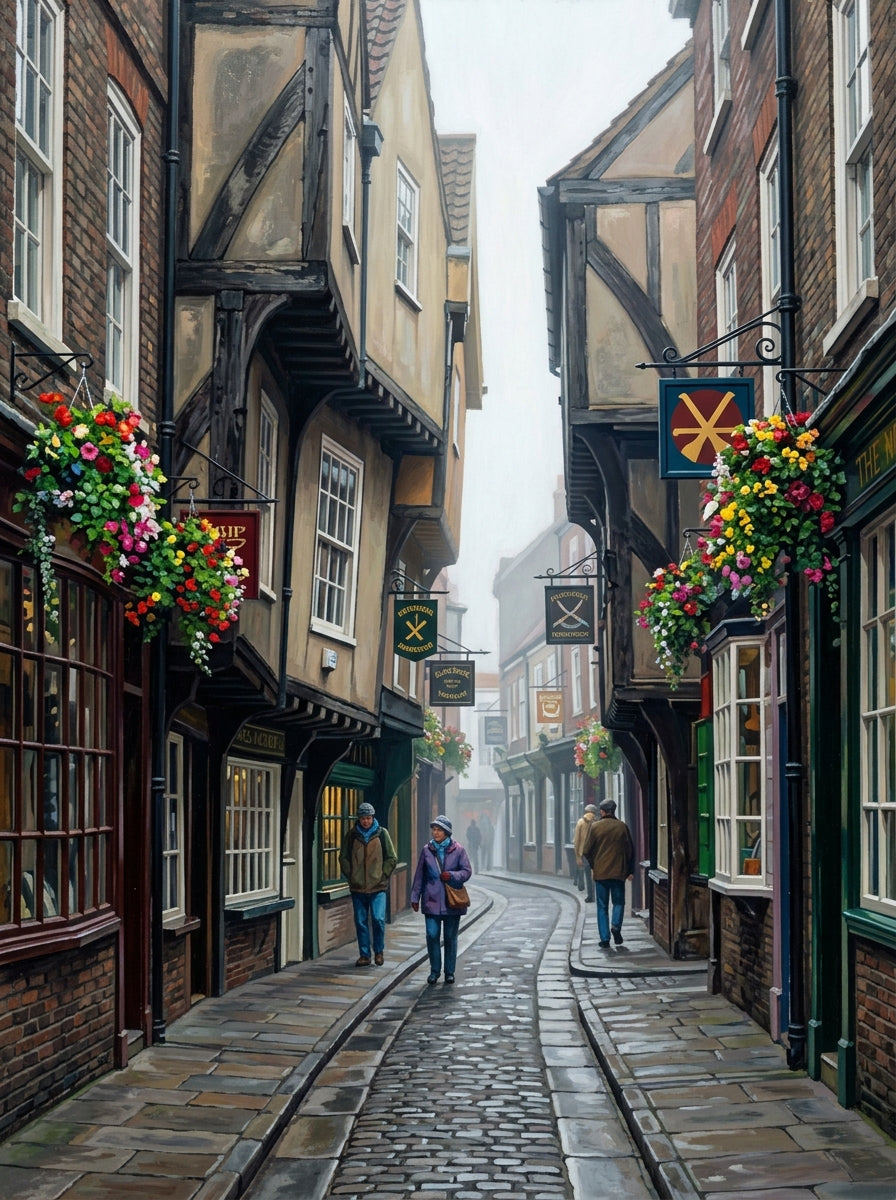York Shambles Misty Documentary (150 Color Diamond Painting)