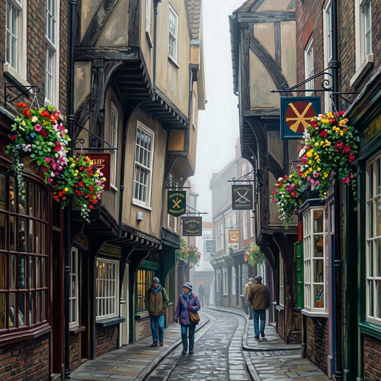 York Shambles Misty Documentary (150 Color Diamond Painting)