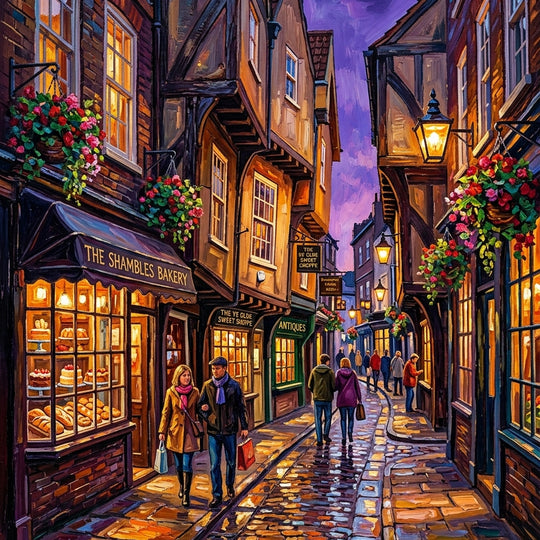 York Shambles Misty Impasto (150 Color Diamond Painting)