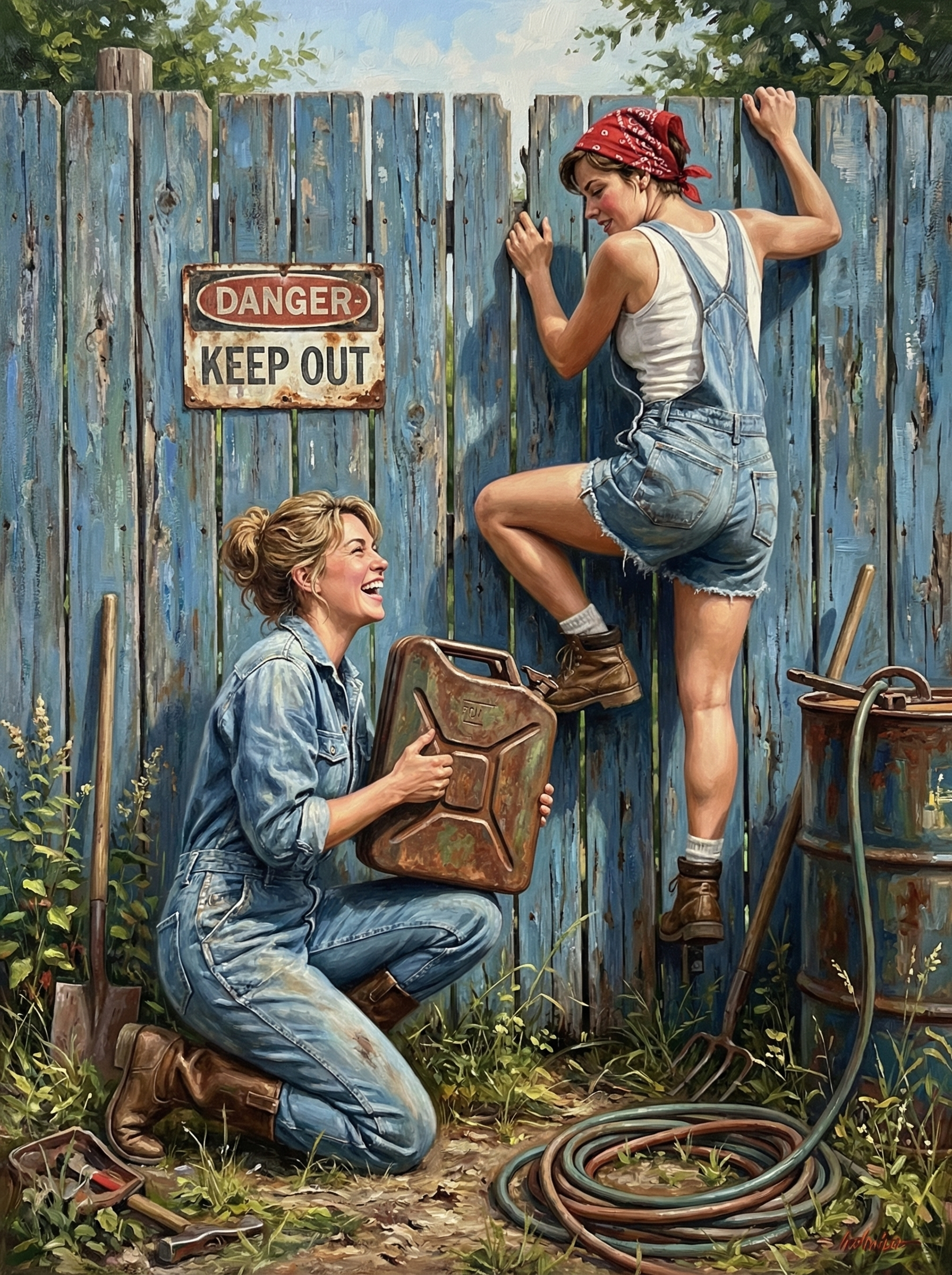 Country Mischief (100 Color Diamond Painting)