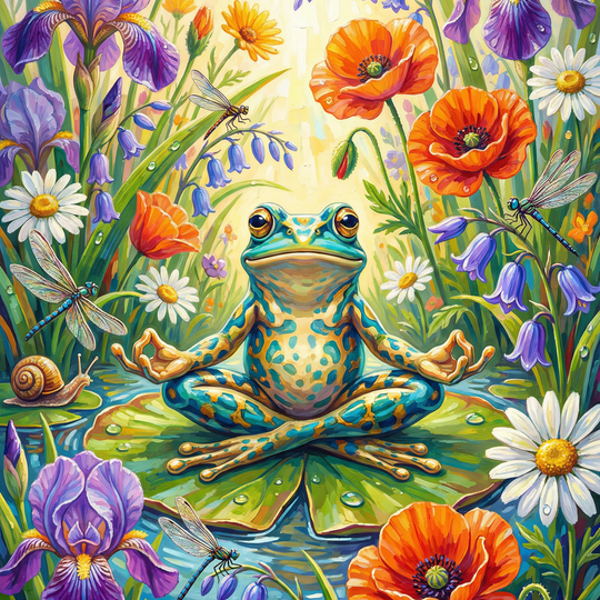 Zen Frog Meditation Pond