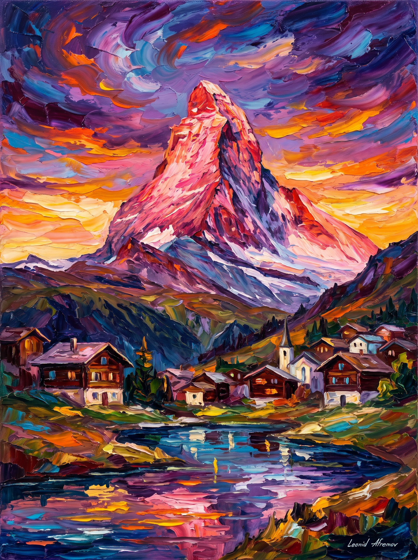 Zermatt Matterhorn Sunset