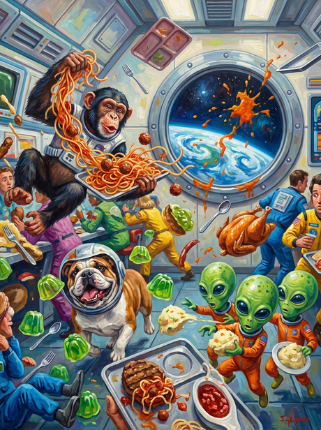 Zero Gravity Food Fight