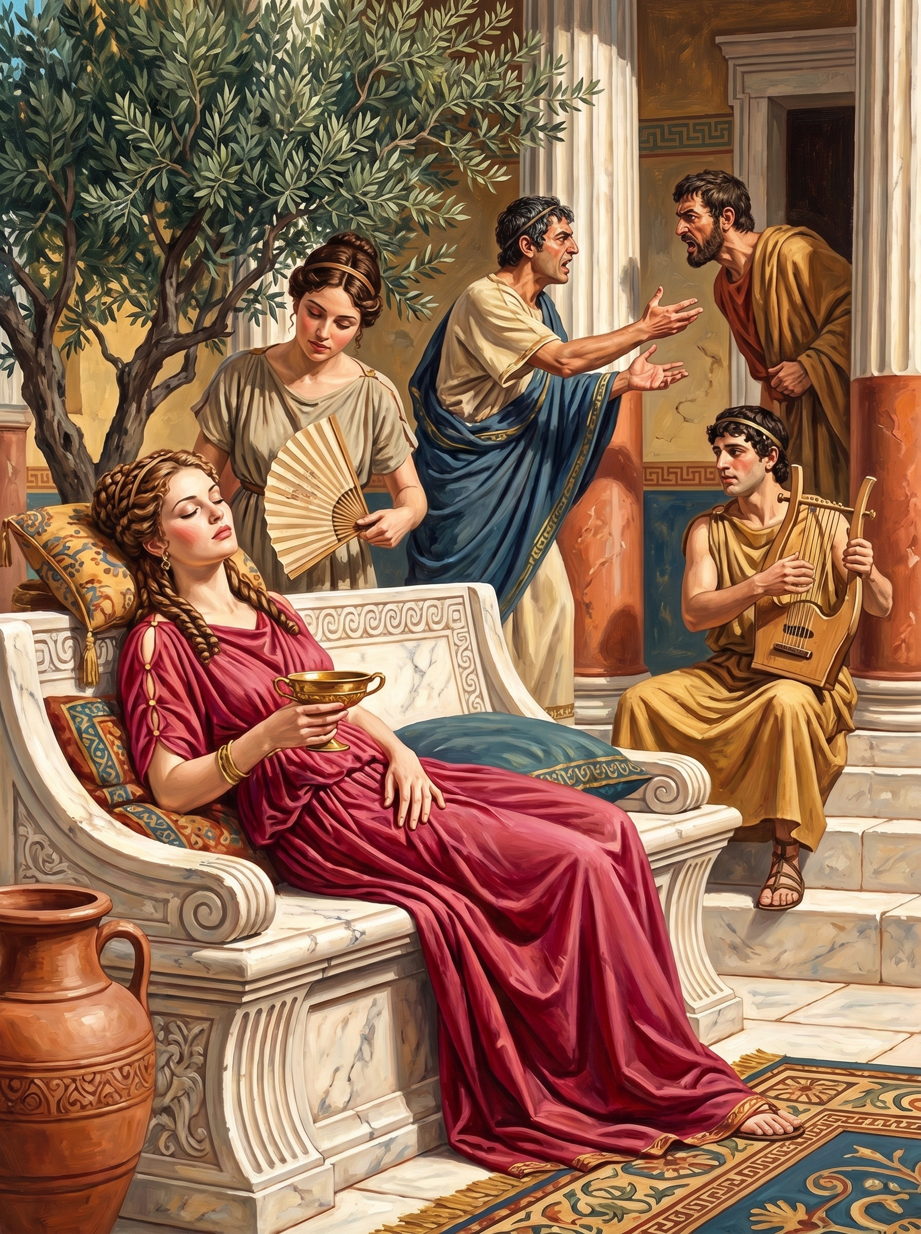 Zeus Enthroned Court (150 Color Diamond Painting)