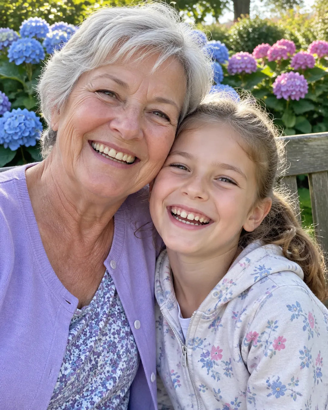 Example photo: Grandma and me